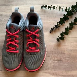 Jordan Flight Flexer Gray and Pink Sneakers